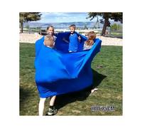(600x75CM, blue) Elastic Training Band Trust Building Games Team Building Activityhigh Elasticity Large Compression Stretchy Sensory Loop