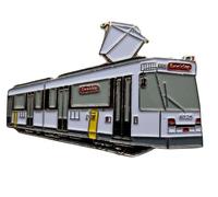 6026 De Lijn PCC Pin's pour tramway Train Locomotive Train Métro Train Subway Underground, passend, Cuivre