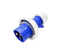 60309 230v 16A 3 broches 220V - 250V 50 / 60Hz 3P 6 heures 2p + e étanche IP67 CEE industrie iec60309 plug bleu