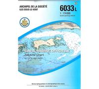 6033l archipel de la societe iles sous le vent Îles Sous-le-Vent, Echelle 1 : 174 000 - Collectif - Epshom - broché - Atlas / carte