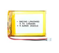 603450 3.7V 1250 MAH, Pcm , Jst PH2.0-2P