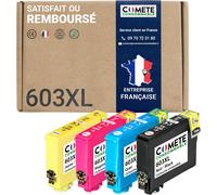 603XL - 4 Cartouches d'encre Compatibles Epson 603 XL Etoile de Mer - pour Epson XP 2100 XP-2105 XP-3100 XP-4105, Workforce WF-2810 WF-2830 (1 Noir et 3 Couleur)