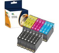 603XL Cartouches d'encre Compatible pour Epson 603 XL pour XP-2100 XP-2150 XP-3100 XP-3150 XP-4100 XP-4150 WF-2810DWF WF-2820 WF-2840 WF-2850DWF WF-2870 (6 Noir,3 Cyan,3 Magenta,3 Jaune)