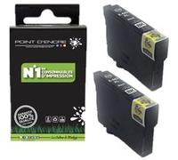 Point D'encre 603XL - Etoile de mer - 2 X Cartouches Noir Grande capacité de Marque Francaise pour imprimante Compatible EPSON