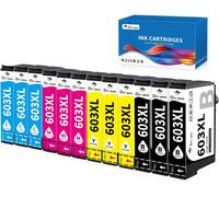 603XL Ink Cartridges Compatible with Epson 603XL Multipack for Epson Expression Home XP-2100 XP-2105 XP-3100 XP-3105 XP-4100 XP-4105 Workforce WF-2810 WF-2830 WF-2835 Pack of 12