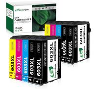 603XL Multipack Cartouche d'encre pour Epson 603 XL pour Epson Expression Home XP-2100 XP-2105 XP-2150 XP-2155 XP-3100 XP-3150 XP-3155 XP-4100 XP-4150 WF-2810 WF-2820 WF-2830 (Paquet de 10)