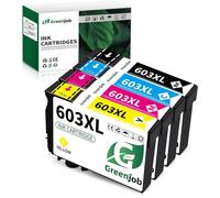 603XL Multipack Cartouche d'encre pour Epson 603 XL pour Epson Expression Home XP-2100 XP-2105 XP-2150 XP-2155 XP-3100 XP-3150 XP-3155 XP-4100 XP-4150 WF-2810 WF-2820 WF-2830 (Paquet de 4)