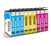 603XL Multipack Compatible avec Epson 603 603XL Couleur Cartouches d'encre, pour Epson Expression Home XP-2100 XP-2105 XP-2150 XP-3100 XP-3105 XP-4100 XP-4105 Workforce WF-2810 WF-2830 WF-2835