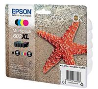 Epson 603XL Multipack - Pack de 4 - XL - noir, jaune, cyan, magenta - original - blister - cartouche d'encre - pour Expression Home XP-2150, 2155, 3150, 3155, 4150, 4155; WorkForce WF-2820, 2840, 2845, 2870 Couleur