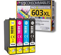 603Xl - Pack De 4 Cartouches D'Encre Compatible Pour Epson 603 Xl Etoile De Mer - Pour Epson Xp-2100 Xp-2155 Xp-3100 Xp-4100 Wf-282[ENC940141]