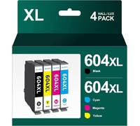 604 604Xl Cartouche Compatible 604 Xl Cartouche Expression Home Xp-2200 Xp-2205 Xp-3200 Xp-3205 Xp-4200 Xp-4205 Workforce Wf-2910 Wf-2930 (1 Noir 1 Cyan 1 Magenta 1 Jaune, 4 Pack)[X1295]