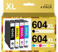 604 604XL Cartouches d'encre Compatible pour Epson 604 604XL 604 XL pour Epson Expression Home XP-2200 XP-2205 XP-3200 XP-4200 XP-3205 XP-4205 Workforce WF-2910 WF-2930 WF-2950 (4 Pack)