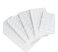 604 Coussinets en Silicone Élastiques Transparents, Picots en Caoutchouc Arrêtent Le Tampon, pour La Réduction du Bruit sur Les Portes,Tiroirs,Sièges De Toilettes Et Meubles,Disponible en 7 Tailles.