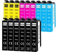 604 XL Ink Cartridges Compatible with Epson 604XL Ink for Epson Expression Home XP-4205 XP-4200 XP-3205 XP-3200 XP-2200 XP-2205, Workforce WF-2950 WF-2935 WF-2930 WF-2910, Pack of 15