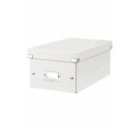 [60420001] LEITZ WOW Click & Store Boîte de rangement 30 DVD Blanc