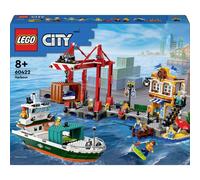 LEGO® City 60422 Le port et le navire marchand