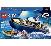Jeu LEGO - LEGO CITY - 60456 - Bateau de police 2 moteurs - Cellule de prison - Bateau du voleur