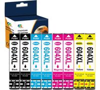 604Xl Cartouche D'Encre Compatible Epson 604Xl 604 Xl Pour Xp-2200 Xp-2205 Xp-3200 Xp-3205 Xp-4200 Xp-4205 Wf-2910 Wf-2930 Wf-2935 Wf-2950 (2× Noir,2× Cyan,2× Magenta,2× Jaune)