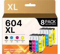 604Xl Cartouches Compatibles Pour 604 Xl Multipack Pour Expression Home Xp-2200 Xp-2205 Xp-3200 Xp-3205 Xp-4200 Xp-4205 Workforce Wf-2910 Wf-2930 Wf-2950 (2Noir 2Cyan 2Jaune 2Magenta)