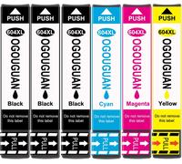 604Xl Cartouches D'Encre Compatible Pour Epson 604 Xl Pour Expression Home Xp-2205 Xp-2200 Xp-3200 Xp-4200 Xp-4205 Xp-3205 Workforce Wf-2930Dwf Wf-2910Dwf Wf-2950Dwf Wf-2935Dwf(6Pa[ENC945637]