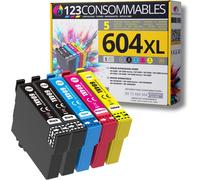 604XL-Cartouches Encre Compatible avec Epson 604 XL pour Expression Home XP-2200 XP-3200 XP-4200,Workforce WF-2910 WF-2930 WF-2935 WF-2950 (Pack de 5).[Y463]