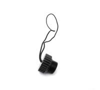 6061 Bouchon de protection fileté en aluminium pour réservoir de plongée avec jauge 5/8-14NPS pour équipement de sport sous-marin, poussière en noir, rouge, bleu, or, argent (noir)