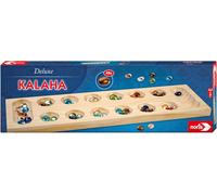 606101981 Deluxe Kalaha Jeu De Pierres Simple Et Tactique À Partir De 6 Ans Plateau De Jeu En Pin 43 Cm À Partir De 2 Joueurs