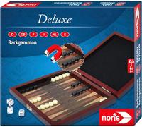 606108004 Jeu de voyage Backgammon - dès 8 ans - avec figurines magnétiques dans une boîte en bois, 16 x 16 cm