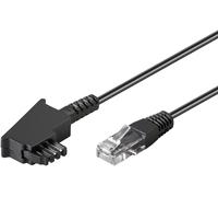 60660 Câble De Routeur Téléphonique Câble De Raccordement Pour Dsl/Adsl/Vdsl Mâle Tae-F Vers Rj45 Mâle (8P2C) Noir 20 M[CAB9161963]