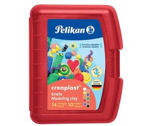 [606745] Pelikan Pâte à modeler Creaplast, boîte de 14, rouge