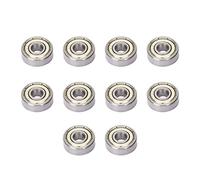 606Z Ball Bearing 6x17x6mm | 10Pcs Double Cover Steel Bearings for High Speed Machinery | Deep Groove Ball Bearings for Gearbox/Motor/Appliances