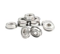 608 ZZ Bearing 8x22x7 mm 10Pcs 608ZZ RS 2RS Flange Handpiece Bearings For Strong Industrial Motors High Speed(SF608zz ABEC-5)