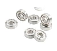 608 ZZ Bearing 8x22x7 mm 10Pcs 608ZZ RS 2RS Flange Handpiece Bearings For Strong Industrial Motors High Speed(S608zz 440C)