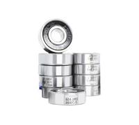 608 ZZ Bearing 8x22x7 mm 10Pcs 608ZZ RS 2RS Flange Handpiece Bearings For Strong Industrial Motors High Speed(608rs ABEC-1)