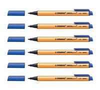 [6088/41-6] STABILO Lot de 6 Stylos Feutre GREENpoint Pointe large 0,8 mm Bleu