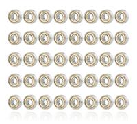 608zz Roulements à Billes Acier au Carbone, 40 Stück Roulements à Billes Doublement Blindés, Roulements à Billes pour Patins à Roulettes avec Boîte, Roulements pour Skateboard Scooters Mécanique