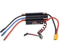 60A contrôleur de vitesse électronique sans balais avec connecteur XT60 interrupteur BEC étanche RC Boat Esc noir
