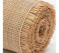 60cm de Largeur, Naturel Rouleau de Cannage Rotin, Cannage Rouleau pour Meuble, Sangle Canne Pré-tissée Ouverte, Toile Tissu en Rotin pour Chaise Armoire Plafond Bricolage Projets de Cannage ( Taille