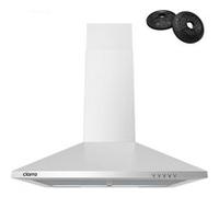 Hotte Murale 60cm 2pcs Filtre ¨¤ Charbon 370m?/h Recyclage Ou Evacuation 3 Vitesses Led Inox - 201Ss60 - Ciarra