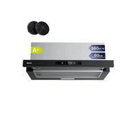 60cm hotte aspirante 580m³/h 3 vitesses recyclage ou evacuation noir Classe A+ CD6909AB