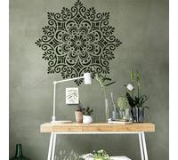 60cm Mandala Round Flower Lotus Pochoir Pour Murs Grand Modèle Pochoirs Réutilisables Décoration De Meubles Peinture Grande Décoration Cadres Les Graines Modèles De Carreaux Aux Motifs De