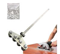60cm Pied Coulisse Positionnement, Pour Mesures Précises Et Une Découpe Bois Facile, Rails Guidage Réglables, Guides Coupe Précision Acier Inoxydable Scies Circulaires, Pour Bricolage Menuiserie