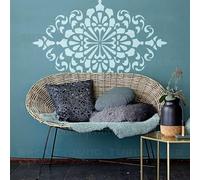 60cm Royal Vintage Retro Motif Rococo Baroque Pochoirs à Peindre Décorer Modèles Sur Le Mur Meubles Décoration Réfrigérateurs Peinture Pour Murs Plâtre Taille Lavage