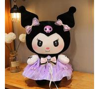 60CM Sanrio peluches poupées dessin animé Kuromi robe en peluche grande poupée en peluche ma mélodie jouets en peluche oreiller chambre déco enfants cadeaux d'anniversaire Kuromi