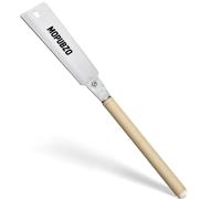 60cm Scie japonaise menuisier Ryoba double-tranchant 6-10/17 TPI, scie japonaise pour bois avec manche en rotin traditionnel, coupe longitudinale et transversale précises for Trimming Pruning Tool