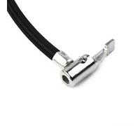 60cm Voiture Tire Valve Connect Pipe Chuck Gonfleur Air Extension Adaptateur pour Vélo Moto - Construction Caoutchouc + Métal, Filetage M8x0.75, 15