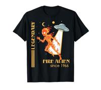 60e Anniversaire 1966 Année du feu Alien Zodiaque Chinois T-Shirt