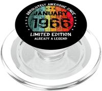 60e Anniversaire Absolutely Awesome Since January 1966 Man PopSockets PopGrip pour MagSafe