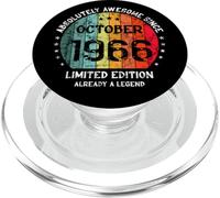 60e Anniversaire Absolutely Awesome Since October 1966 Man PopSockets PopGrip pour MagSafe
