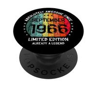 60e Anniversaire Absolutely Awesome Since September 1966 Man PopSockets PopGrip Adhésif